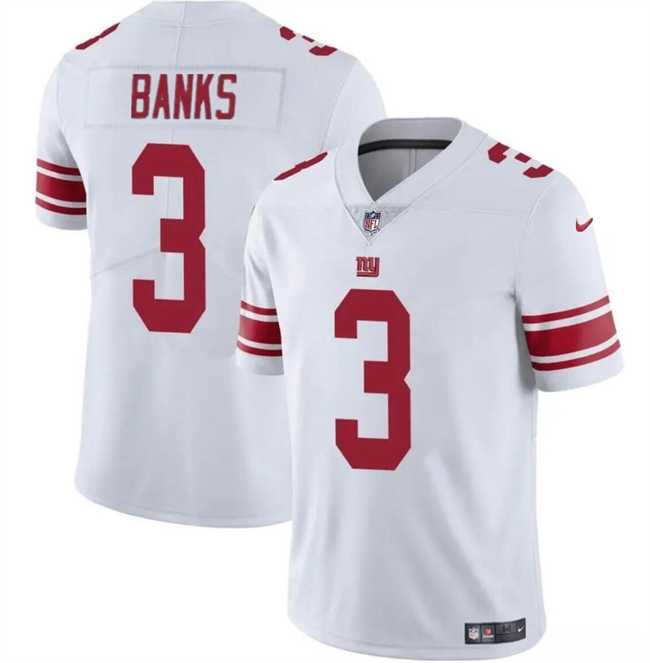 Men & Women & Youth New York Giants #3 Deonte Banks White Vapor Untouchable Limited Football Stitched Jersey->->NFL Jersey